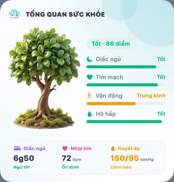 Widget: cây xanh tốt